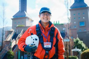 イメージ：岡田 糧さん（愛媛県立八幡浜工業高等学校出身）