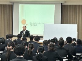 イメージ：【介護福祉科】学園長講話がありました！