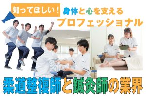 イメージ：知ってほしい！身体と心を支えるプロフェッショナル〜柔道整復師と鍼灸師の業界〜